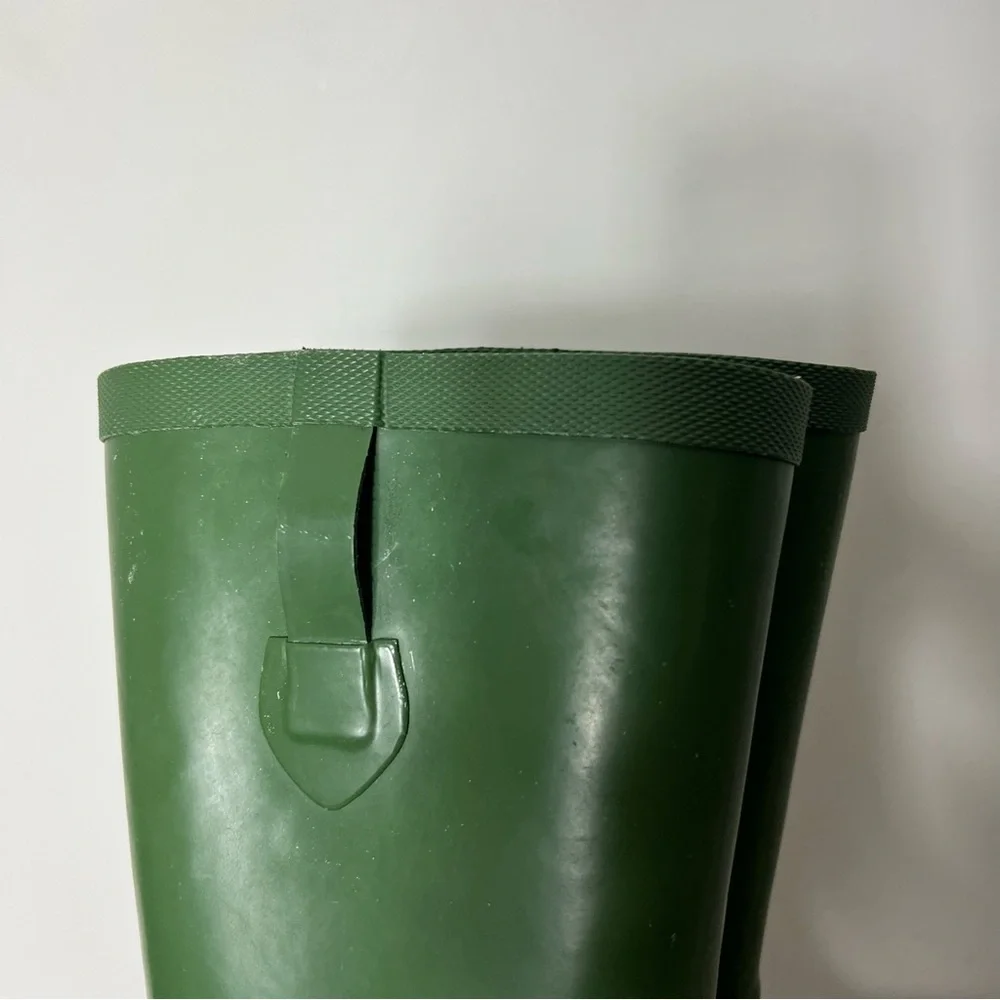L.L. Bean Wellies Rain Boots Waterproof Green Kids Size 4